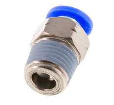 1/4'' x 1/4'' NPT Push-in Fitting with Male Threads Brass/PBT NBR [5 Pieces]