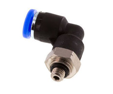 5/32'' x UNF 10-32 90deg Elbow Push-in Fitting Brass/PBT NBR Rotatable [2 Pieces]