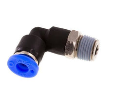 3/16'' x 1/8'' NPT 90deg Elbow Push-in Fitting with Male Threads Brass/PBT NBR Rotatable [2 Pieces]