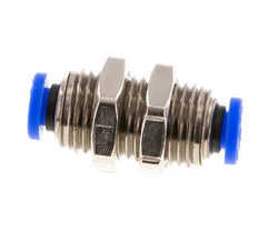 3/16'' Push-in Fitting Brass/PBT NBR Bulkhead [2 Pieces]