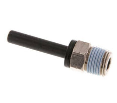 3/16'' x 1/8'' NPT Plug-in Fitting with Male Threads Brass/PBT NBR [2 Pieces]