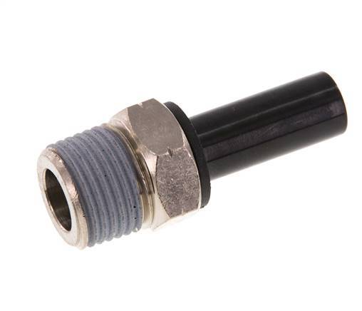 1/2'' x 1/2'' NPT Plug-in Fitting with Male Threads Brass/PBT NBR