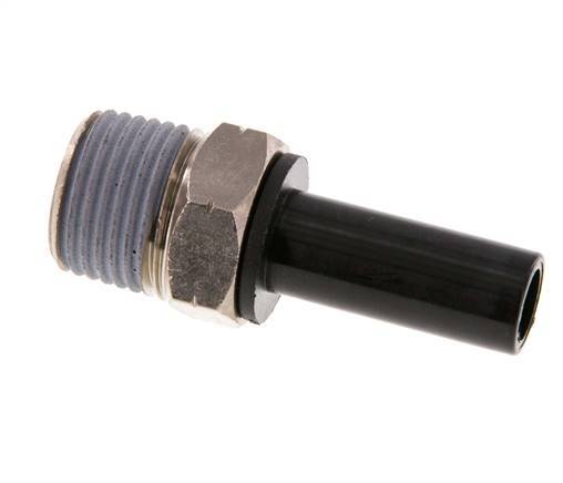 1/2'' x 1/2'' NPT Plug-in Fitting with Male Threads Brass/PBT NBR