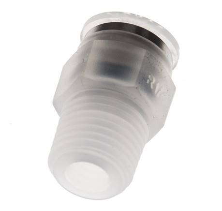 8mm x R1/4'' Push-in Fitting with Male Threads PA EPDM/PTFE