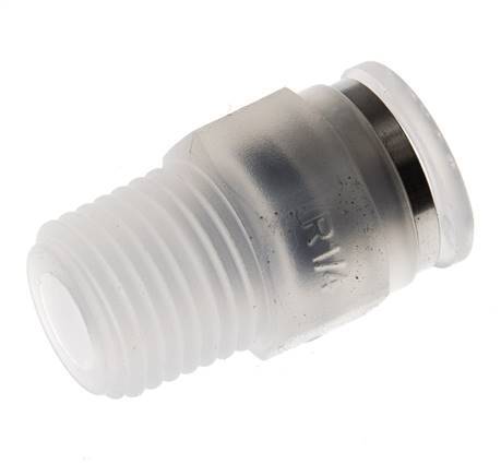 8mm x R1/4'' Push-in Fitting with Male Threads PA EPDM/PTFE