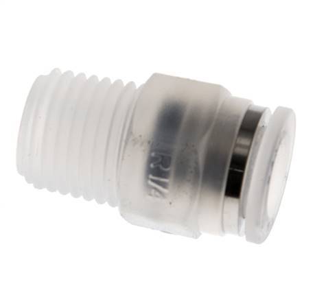 8mm x R1/4'' Push-in Fitting with Male Threads PA EPDM/PTFE
