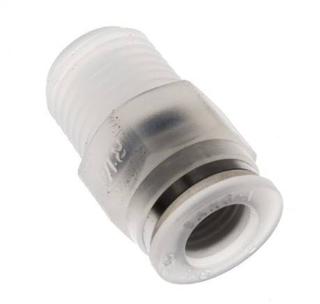 8mm x R1/4'' Push-in Fitting with Male Threads PA EPDM/PTFE