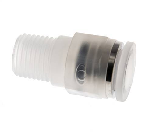 10mm x R1/4'' Push-in Fitting with Male Threads PA EPDM/PTFE