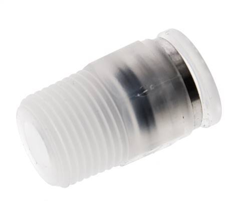 10mm x R3/8'' Push-in Fitting with Male Threads PA EPDM/PTFE