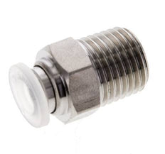 12mm x R1/2'' Push-in Fitting with Male Threads Stainless Steel/PA EPDM/PTFE