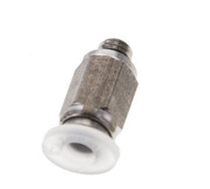 4mm x M 5 Push-in Fitting with Male Threads PA/Stainless Steel EPDM