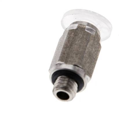 4mm x M 5 Push-in Fitting with Male Threads PA/Stainless Steel EPDM