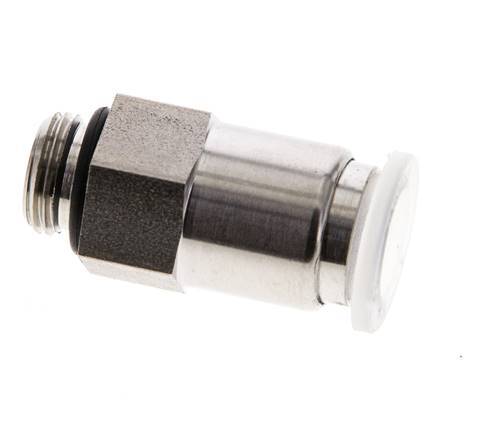 8mm x G1/8'' Push-in Fitting with Male Threads PA/Stainless Steel EPDM