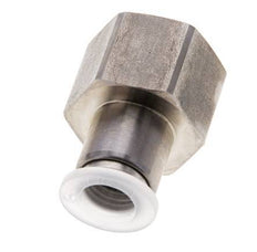 10mm x G1/2'' Push-in Fitting with Female Threads Stainless Steel/PA EPDM/PTFE
