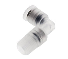 4mm x R1/8'' 90deg Elbow Push-in Fitting with Male Threads PA EPDM/PTFE Rotatable