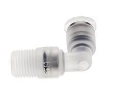 4mm x R1/8'' 90deg Elbow Push-in Fitting with Male Threads PA EPDM/PTFE Rotatable
