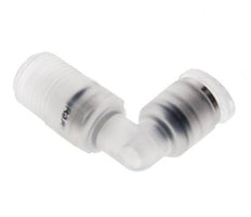 4mm x R1/8'' 90deg Elbow Push-in Fitting with Male Threads PA EPDM/PTFE Rotatable