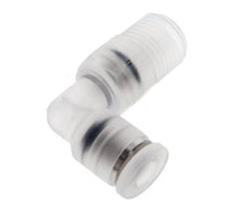 4mm x R1/8'' 90deg Elbow Push-in Fitting with Male Threads PA EPDM/PTFE Rotatable