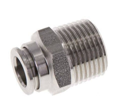 8mm x R3/8'' Push-in Fitting with Male Threads Stainless Steel FKM
