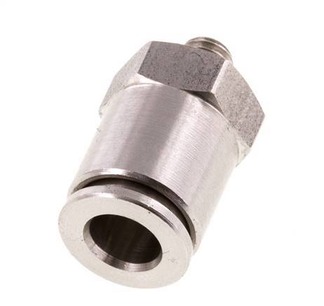 6mm x M 5 Push-in Fitting with Male Threads Stainless Steel FKM