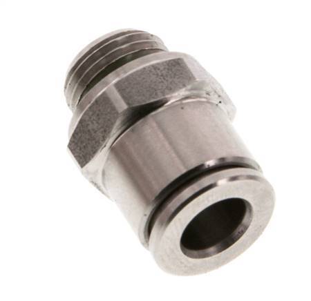 6mm x G1/8'' Push-in Fitting with Male Threads Stainless Steel FKM