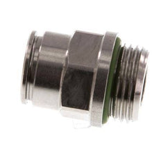 10mm x G3/8'' Push-in Fitting with Male Threads Stainless Steel FKM