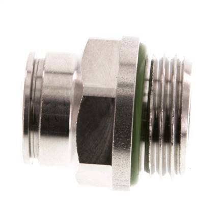 12mm x G1/2'' Push-in Fitting with Male Threads Stainless Steel FKM