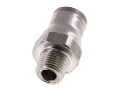 8mm x 1/8'' NPT Push-in Fitting with Male Threads Stainless Steel FKM
