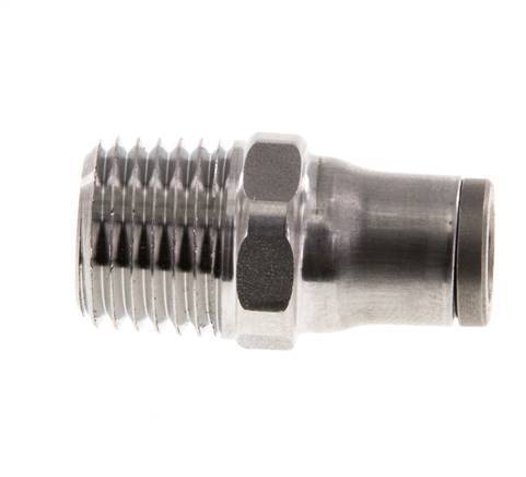 6mm x 1/4'' NPT Push-in Fitting with Male Threads Stainless Steel FKM