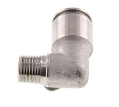 8mm x R1/8'' 90deg Elbow Push-in Fitting with Male Threads Stainless Steel FKM