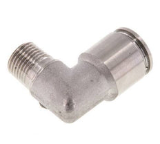 8mm x R1/8'' 90deg Elbow Push-in Fitting with Male Threads Stainless Steel FKM