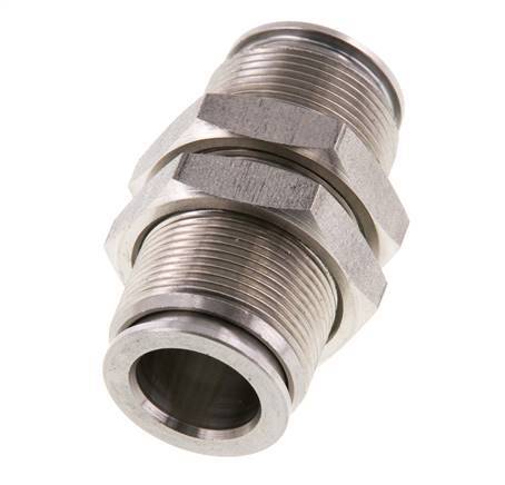 12mm Push-in Fitting Stainless Steel FKM Bulkhead