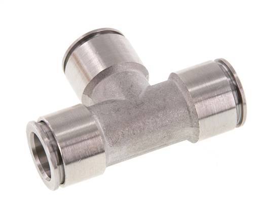 12mm Tee Push-in Fitting Stainless Steel FKM