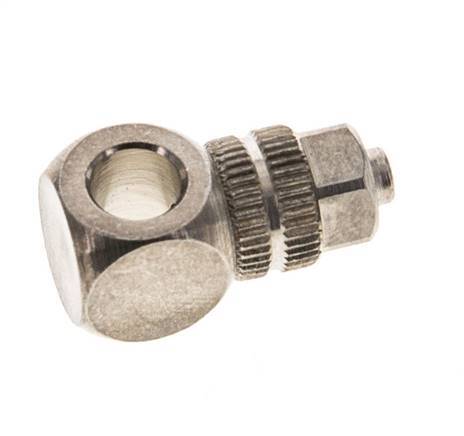 4.3x3 & M5 Nickel plated Brass Banjo Push-on Fitting [2 Pieces]