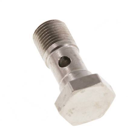1-way nickel-plated Brass Banjo Bolt with G1/8'' Male Threads L24mm [5 Pieces]