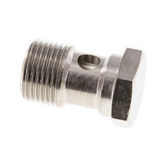1-way nickel-plated Brass Banjo Bolt with G3/8'' Male Threads L26mm [2 Pieces]