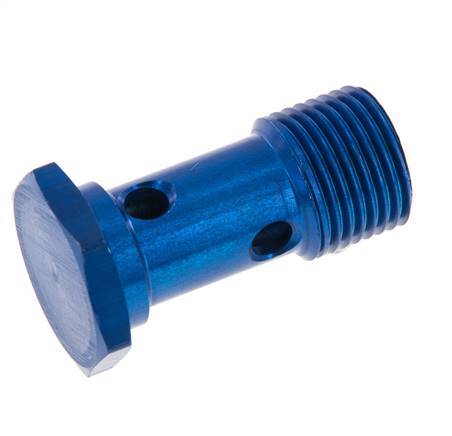 1-way Aluminum Banjo Bolt with G1/2'' Male Threads L45mm