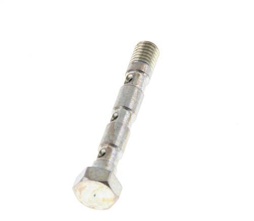 3-way zinc plated Steel Banjo Bolt with M5 Male Threads L36mm