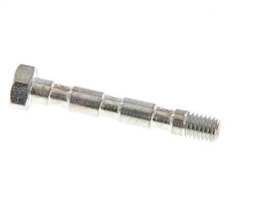 3-way zinc plated Steel Banjo Bolt with M5 Male Threads L36mm