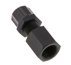 8x6 & G1/4'' Aluminum Straight Push-on Fitting with Female Threads Bulkhead