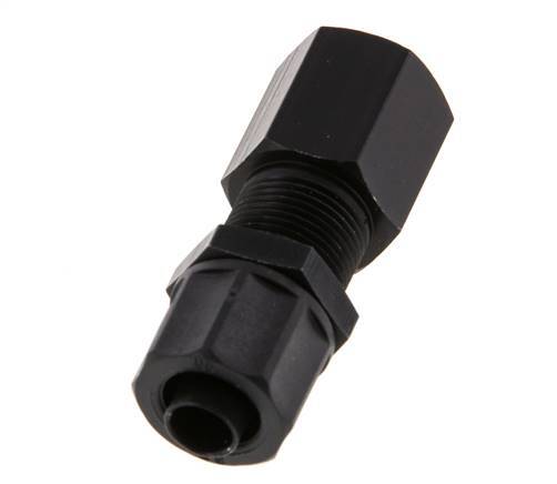 10x8 & G1/4'' Aluminum Straight Push-on Fitting with Female Threads Bulkhead