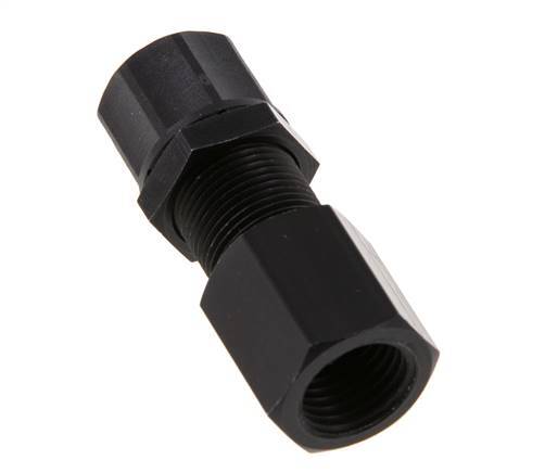 10x8 & G1/4'' Aluminum Straight Push-on Fitting with Female Threads Bulkhead