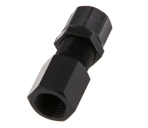 10x8 & G1/4'' Aluminum Straight Push-on Fitting with Female Threads Bulkhead
