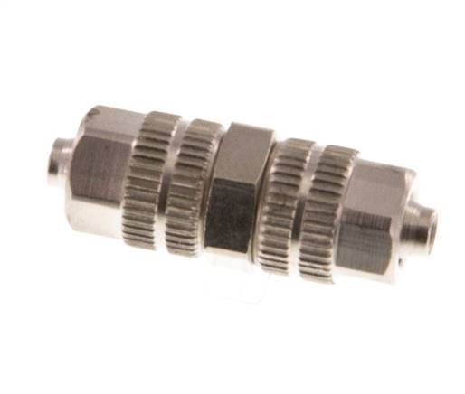 4.3x3 Nickel plated Brass Straight Push-on Fitting [2 Pieces]