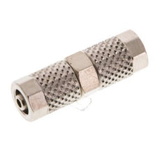 5x3 Nickel plated Brass Straight Push-on Fitting [2 Pieces]