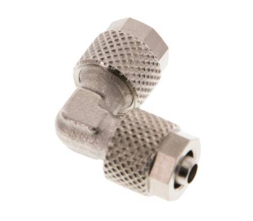 6x4 Nickel plated Brass Elbow Push-on Fitting [2 Pieces]