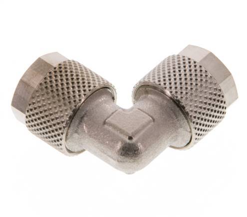 10x8 Nickel plated Brass Elbow Push-on Fitting [2 Pieces]