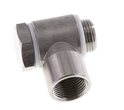 G3/8'' Stainless Steel 1.4404 Banjo Fitting with Male and Female Threads with Banjo Bolt with O-ring Rotatable