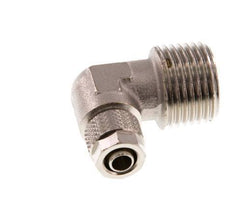 8x6 & R1/2'' Nickel plated Brass Elbow Push-on Fitting with Male Threads [2 Pieces]
