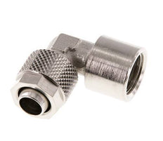 10x8 & G1/4'' Nickel plated Brass Elbow Push-on Fitting with Female Threads [2 Pieces]